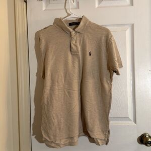 Ralph Lauren Polo Shirt Tan - Size Medium